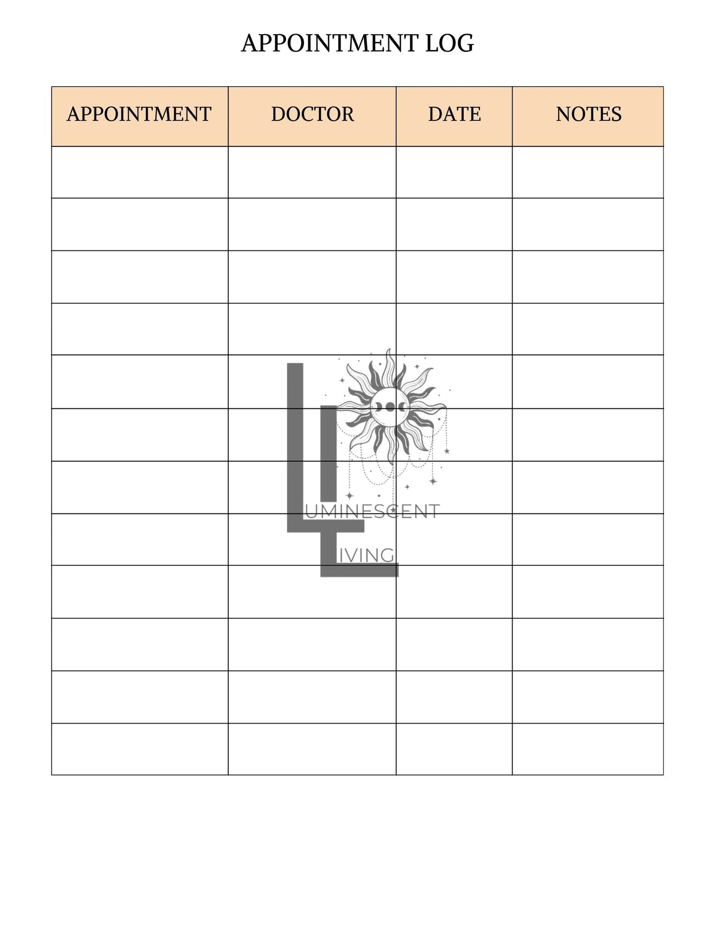 Vintage Roses 1 Medical Symptoms Tracking Journal (Digital)