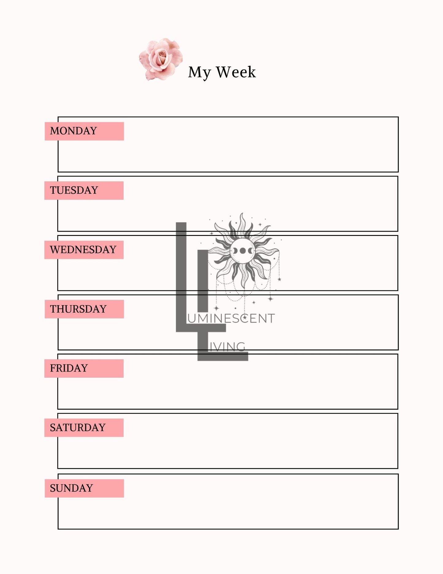 Tea Party Medical Symptoms Tracking Journal (Digital)