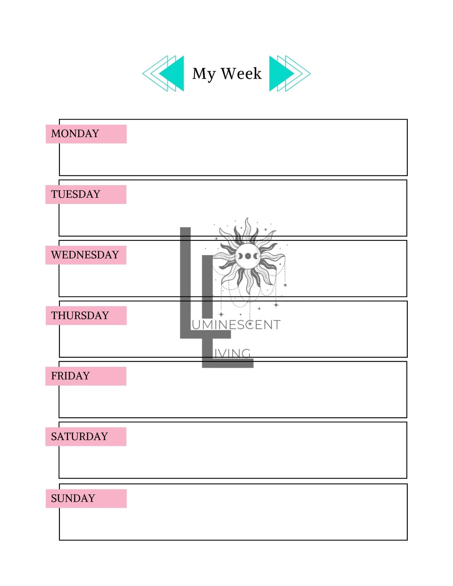 Pieces Medical Symptoms Tracking Journal (Digital)