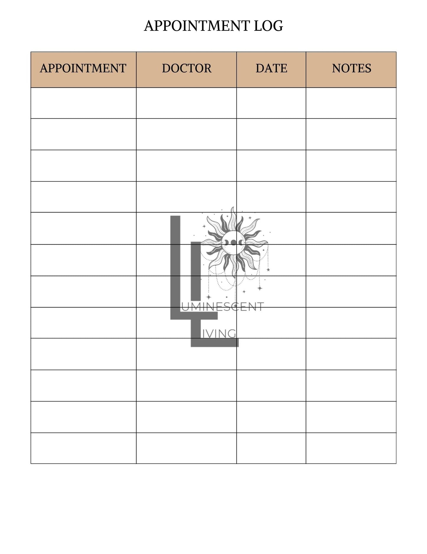 Vintage Roses 3 Medical Symptoms Tracking Journal (Digital)