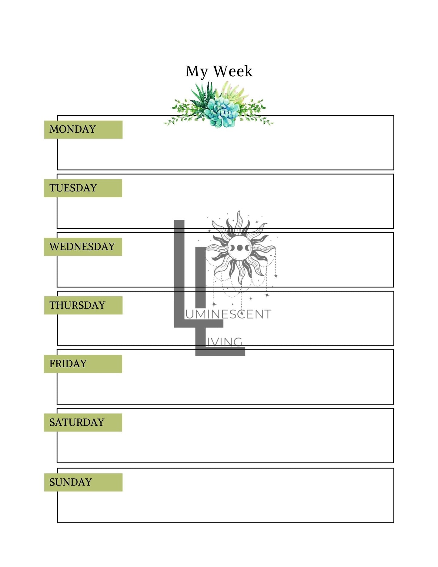 Feeling Green Medical Symptoms Tracking Journal (Digital)