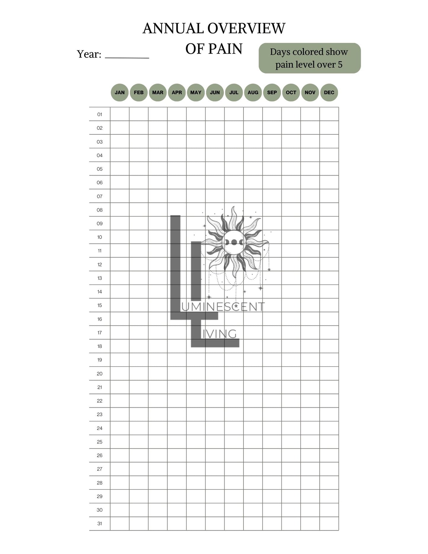 Vintage Roses 2 Medical Symptoms Tracking Journal (Digital)